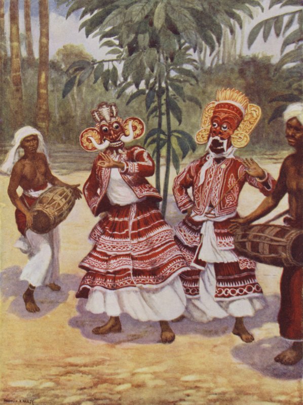Szingaléz ördög-táncosok alkotó: Norman Hardy