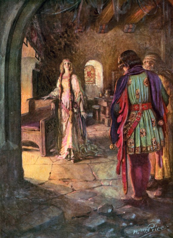 Tennyson, Geraint házassága (színes litó) alkotó: Norman Mills (after) Price