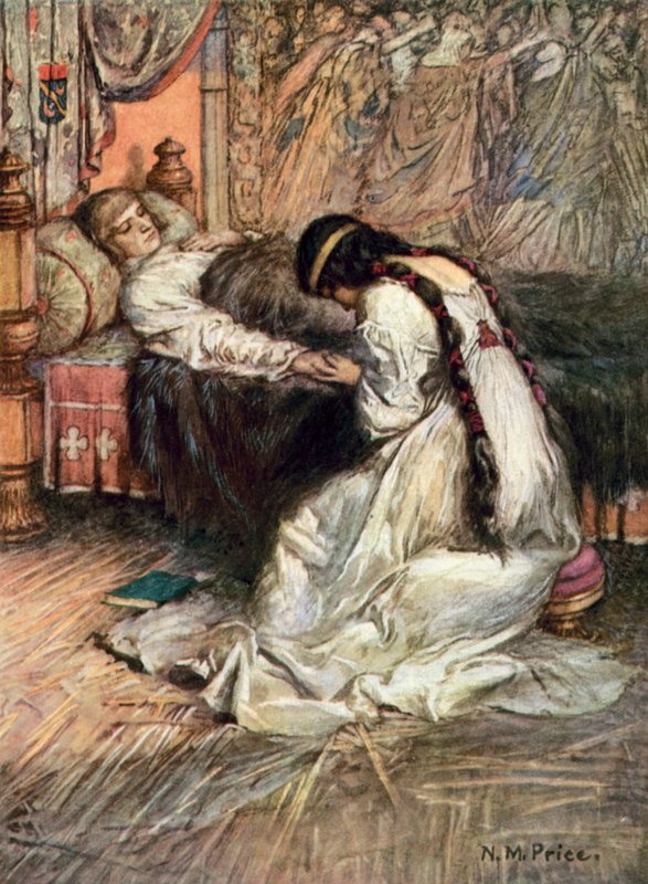 Tennyson, a hercegnő (színes litó) alkotó: Norman Mills (after) Price