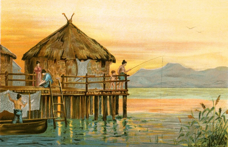 Nyugat-árja barbárság: Svájc tólakása alkotó: North American