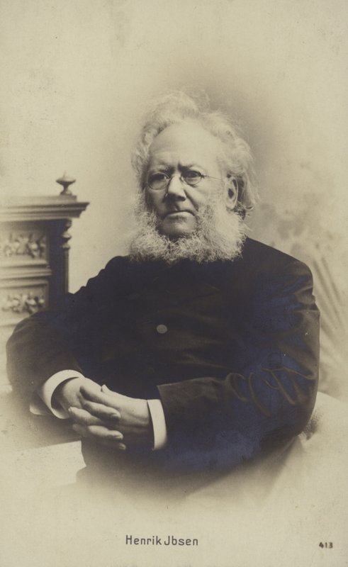 Henrik Ibsen, norvég drámaíró (f/w fotó) alkotó: Norwegian Photographer