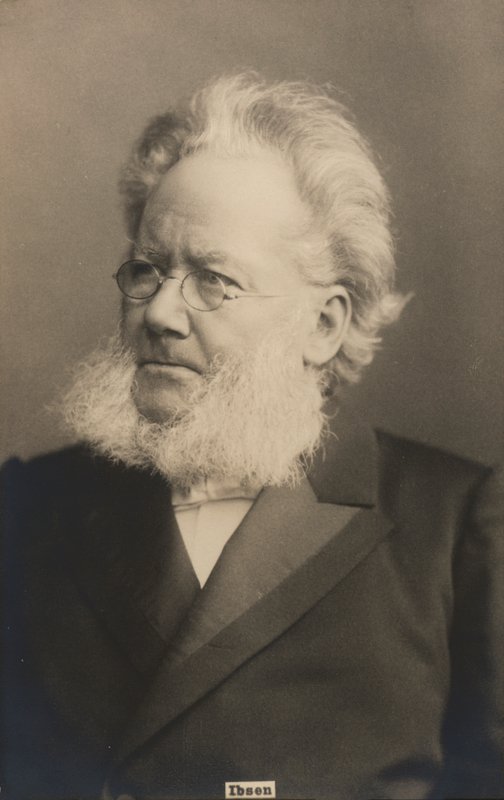 Henrik Ibsen, norvég drámaíró és költő (f/w fotó) alkotó: Norwegian Photographer