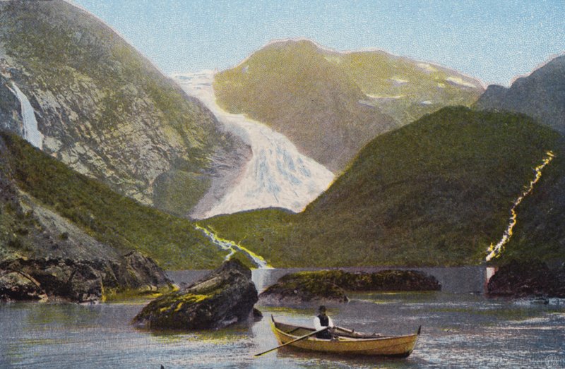 Norge / Norvégia: Bondhusbraeen (színes fotó) alkotó: Norwegian Photographer