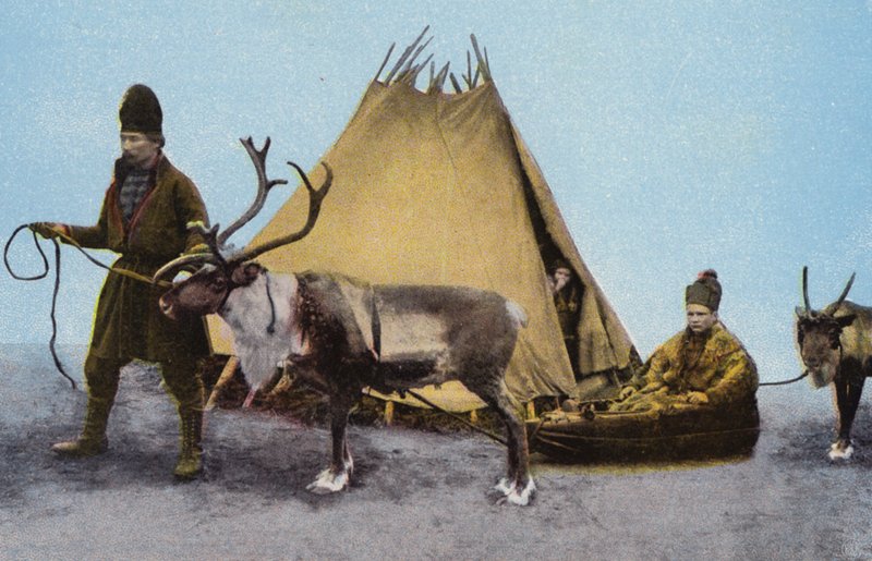 Norge / Norvégia: Lapper (színes fotó) alkotó: Norwegian Photographer