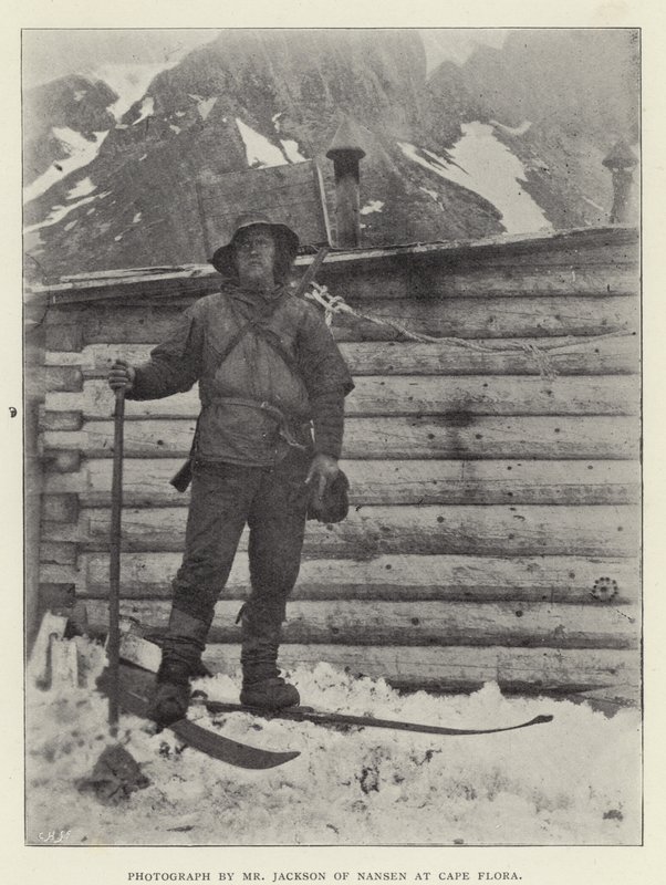 Jackson úr fényképe, Nansen a Flora-fokon (f/w fotó) alkotó: Norwegian Photographer