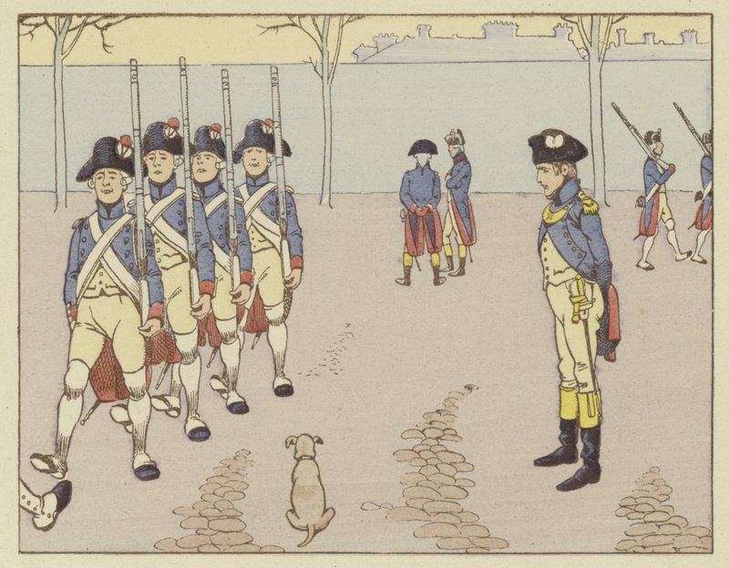 Napóleon hadnagyként 1785-ben Valence-ben nézte a puskafúrást alkotó: Onfray de Breville Job