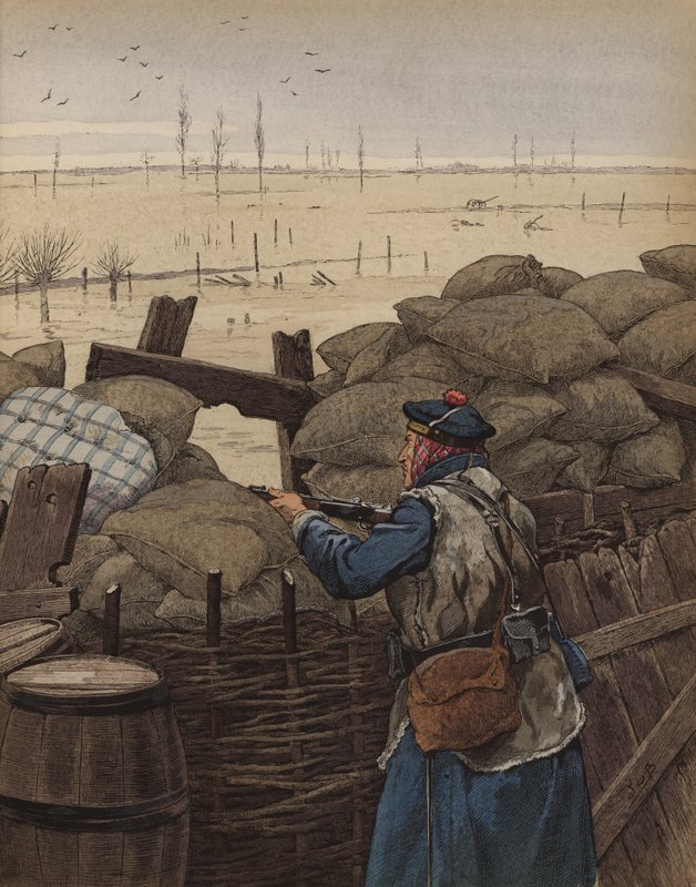 A tengerészgyalogos Fusilier alkotó: Onfray de Breville Job