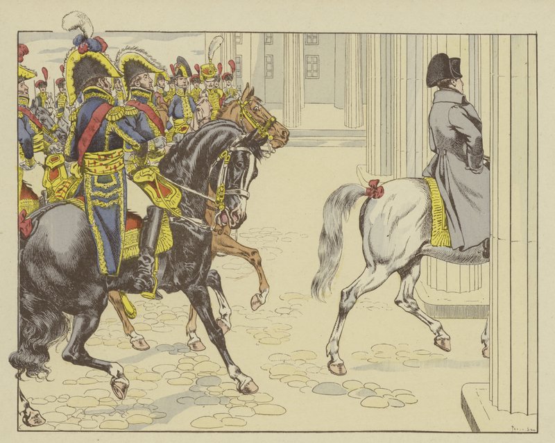 Napóleon belép Berlinbe, 1806. október 27-én alkotó: Onfray de Breville Job