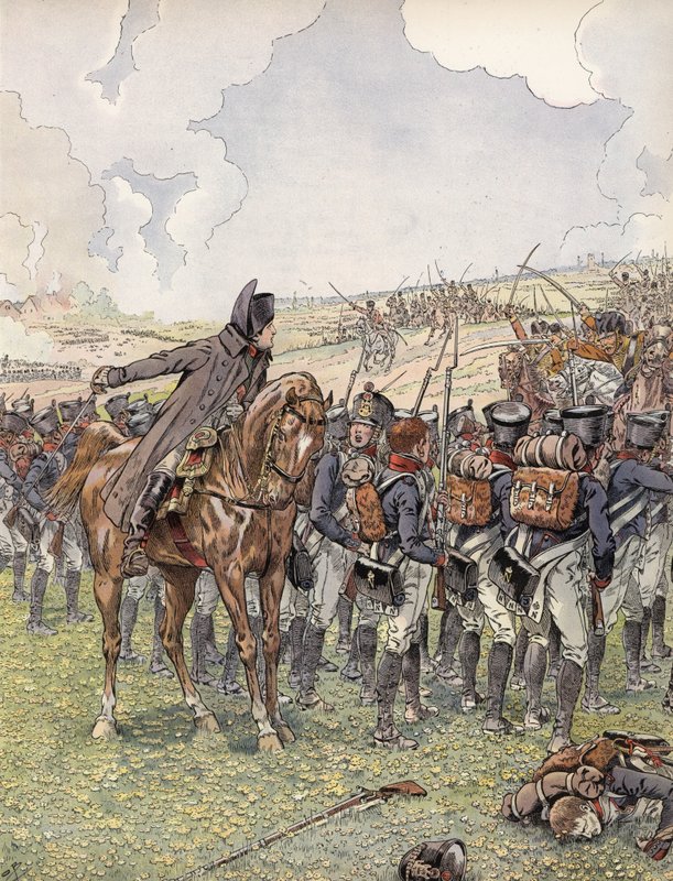 Napóleon hadjáratban 1813 elején alkotó: Onfray de Breville Job