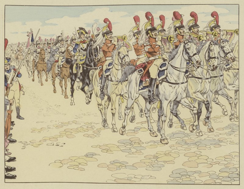 A francia hadsereg bevonul Berlinbe, 1806. október 27-én alkotó: Onfray de Breville Job