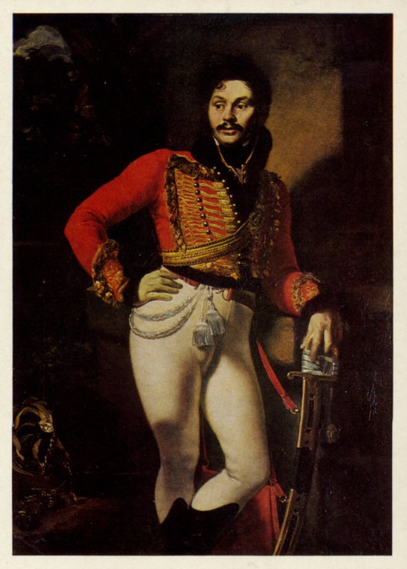 Evgraf Davydov portréja, 1809 alkotó: Orest Adamovich Kiprensky