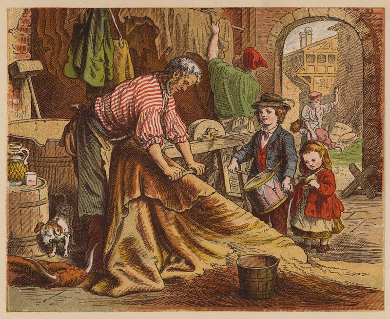 The Tanner (színes litográfia) alkotó: Oskar Pletsch
