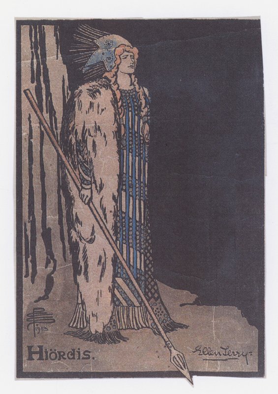 Ellen Terry a Hiordisban, Ibsen The Vikings-ben alkotó: Pamela Colman Smith