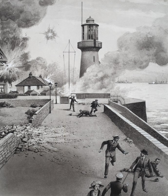 Világítótorony bombázás alatt alkotó: Pat (1907 95) Nicolle