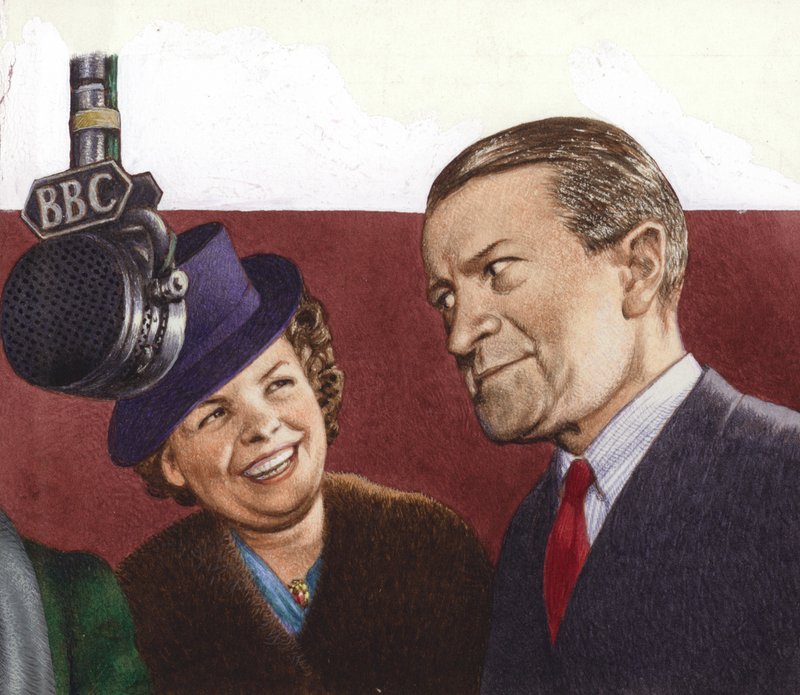 Tommy Handley, az ITMA sztárja (gouache, papír) alkotó: Pat (1907-95) Nicolle