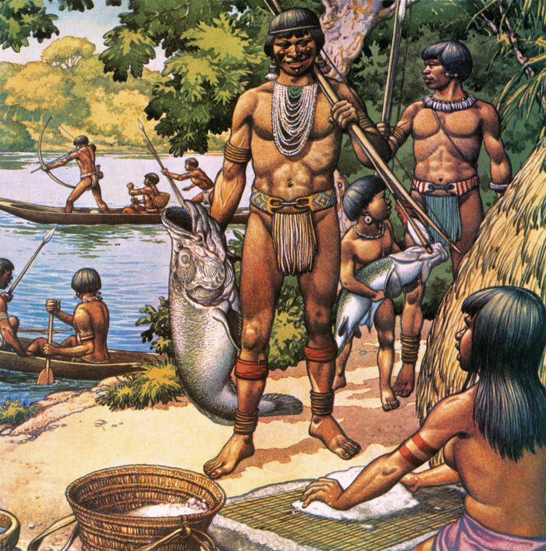 Amazon indiánok alkotó: Pat (1907-95) Nicolle