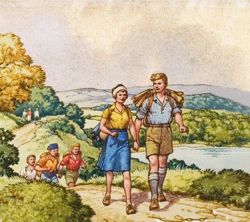 Túrázás az első világháború utáni években alkotó: Pat (1907 95) Nicolle