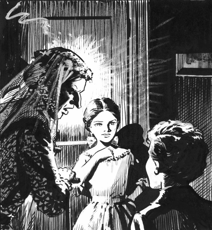 Illusztráció Charles Dickens Nagy várakozások című könyvéhez (toll és tinta) alkotó: Pat (1907 95) Nicolle
