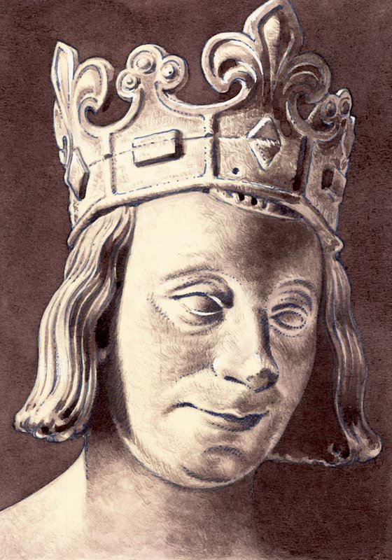 V. Károly francia portréja alkotó: Pat (1907 95) Nicolle