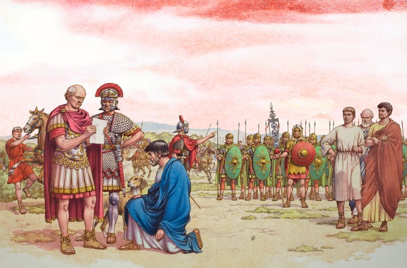 Romano brit felhívás Aetius tábornokhoz alkotó: Pat (1907 95) Nicolle