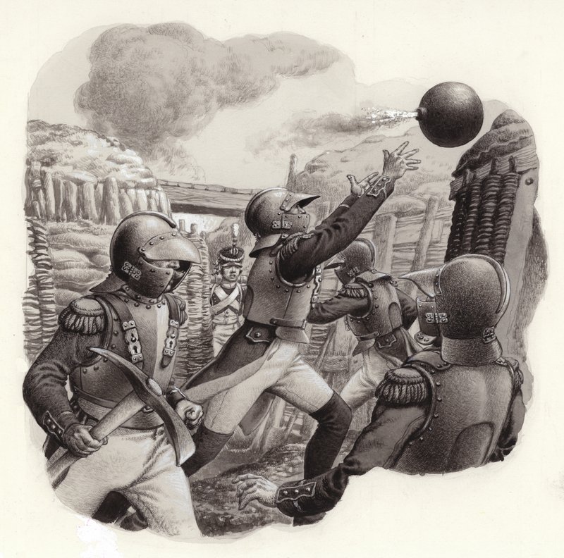 Napóleon császári hadseregének katonái (gouache, papír) alkotó: Pat (1907 95) Nicolle