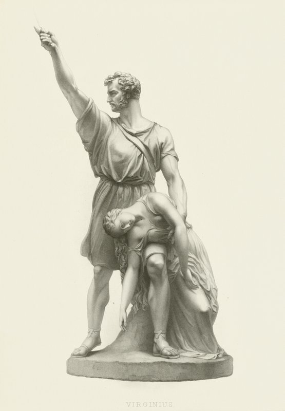 Virginius és lánya alkotó: Patrick MacDowell