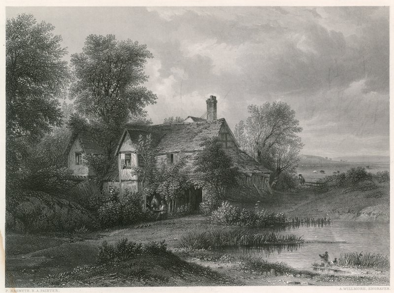 A régi Hyde Parkban, Londonban alkotó: Patrick Nasmyth
