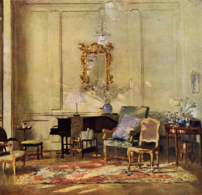 Sir James Guthrie szalonja (színes litó) alkotó: Patrick William Adam
