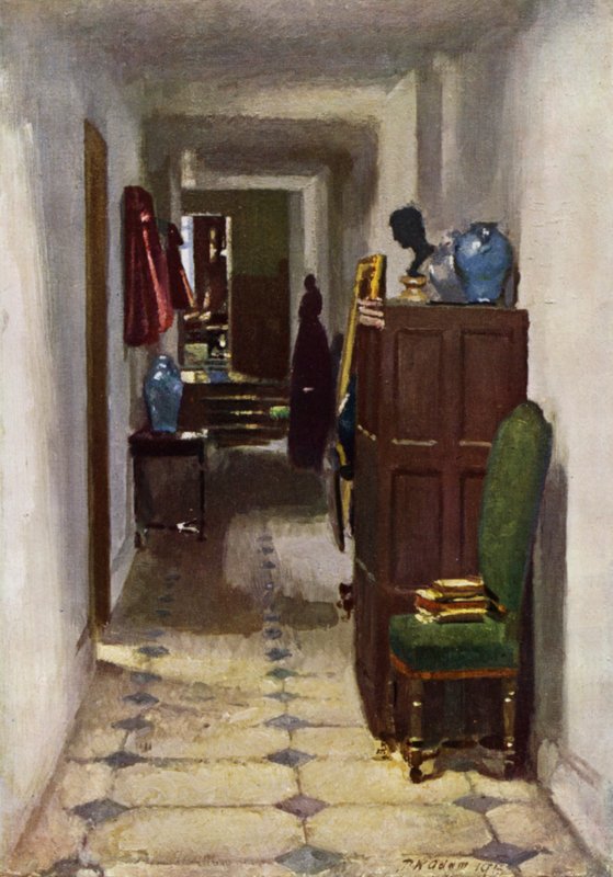 Sir Lewis Mallet háza, Ebury Street (színes litó) alkotó: Patrick William Adam