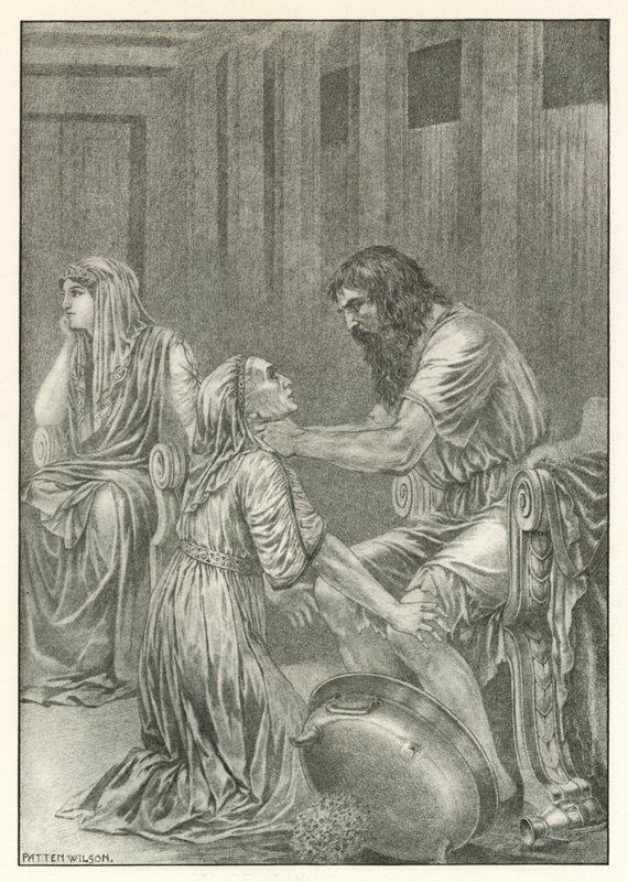 Illusztráció Homérosz Odüsszeiájához (litográfia) alkotó: Patten (after) Wilson