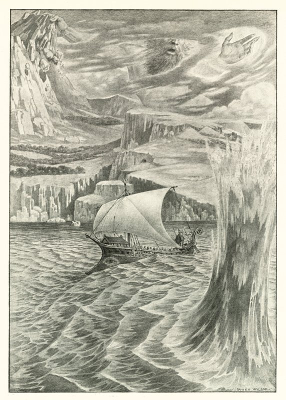 Illusztráció Homérosz Odüsszeiájához (litográfia) alkotó: Patten (after) Wilson