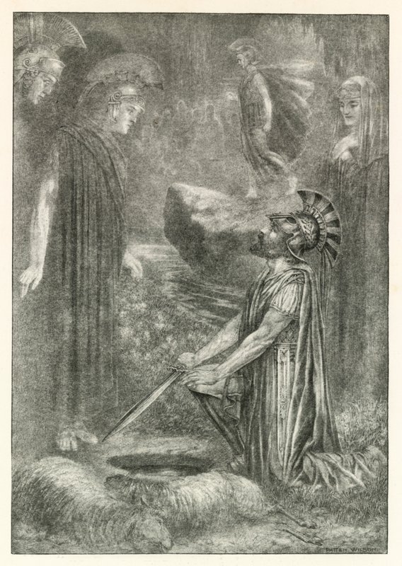 Illusztráció Homérosz Odüsszeiájához (litográfia) alkotó: Patten (after) Wilson