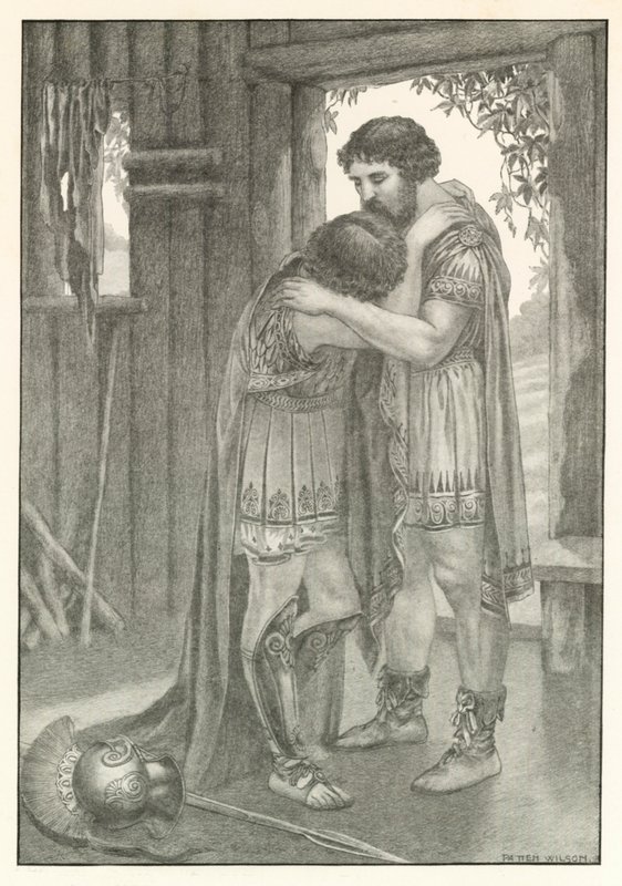 Illusztráció Homérosz Odüsszeiájához (litográfia) alkotó: Patten (after) Wilson