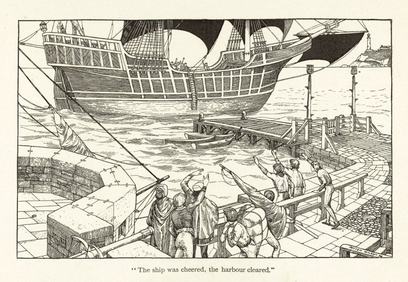 Rime of the Ancient Mariner (metszet) alkotó: Patten Wilson