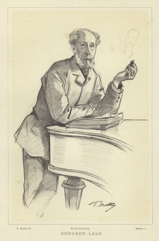 Edouard Lalo francia zeneszerző alkotó: Paul Mathey