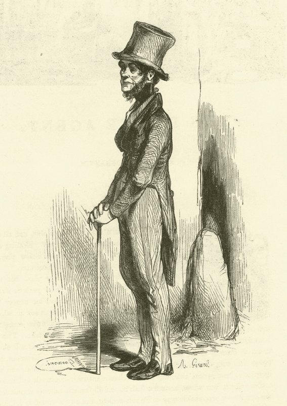 A rendőrügynök alkotó: Paul after Gavarni