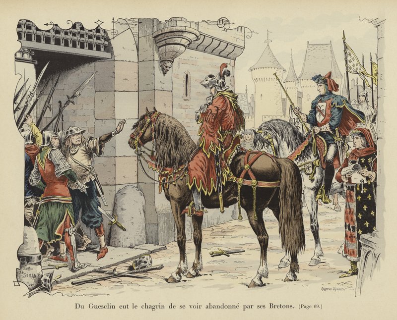 Bertrand du Guesclin, akit a bretonjai elhagytak... alkotó: Paul de Semant