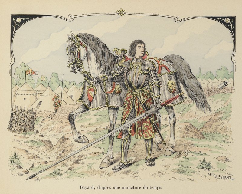 Pierre de Terrail, Bayard lovagja, francia lovag alkotó: Paul de Semant
