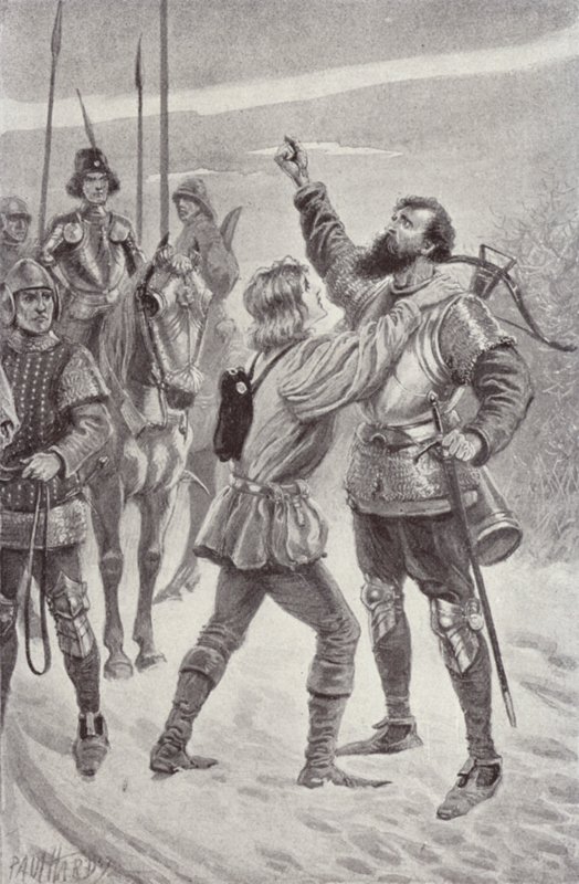 Illusztráció: A kolostor és a kandalló, Charles Reade (litho) alkotó: Paul (after) Hardy