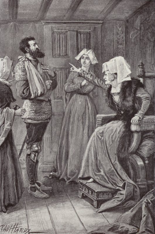 Illusztráció: A kolostor és a kandalló, Charles Reade (litho) alkotó: Paul (after) Hardy