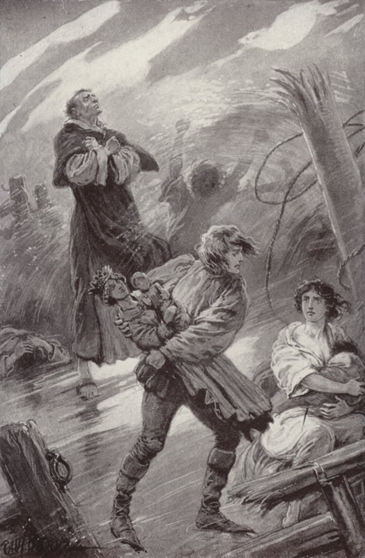 Illusztráció: A kolostor és a kandalló, Charles Reade (litho) alkotó: Paul (after) Hardy