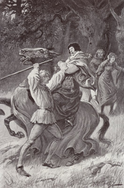 Illusztráció: A kolostor és a kandalló, Charles Reade (litho) alkotó: Paul (after) Hardy