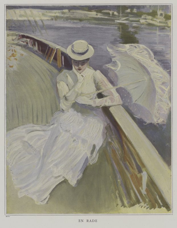 En Rade (In Harbor) alkotó: Paul Cesar Helleu