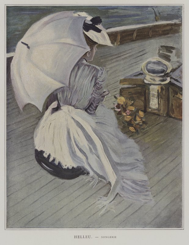 Songerie (álom) alkotó: Paul Cesar Helleu