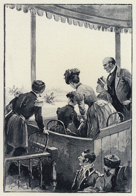 Illusztráció Anna Kareninához: A verseny (litho) alkotó: Paul Frenzeny