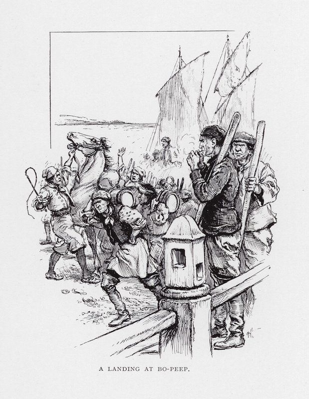 Leszállás Bo-Peepnél (litho) alkotó: Paul Hardy
