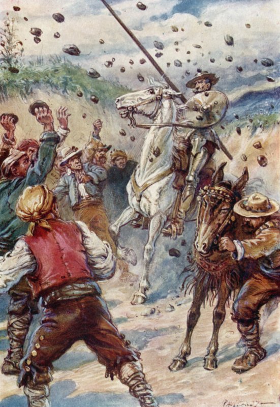 Kőzáporral dobálták meg Don Quijotét alkotó: Paul Hardy