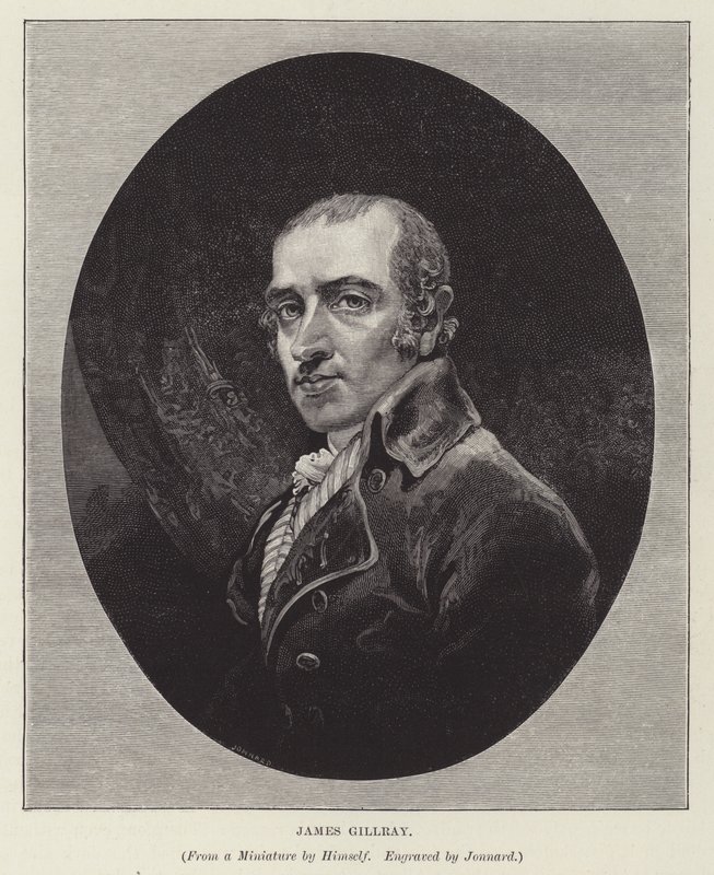 James Gillray, angol kaikaturista, szatirikus és grafikus (metszet) alkotó: Paul Jonnard