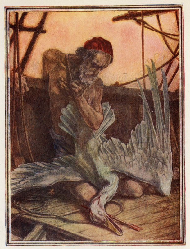 Illusztráció Coleridge The Ancient Mariner című művéhez (színes litográfia) alkotó: Paul Vincent Woodroffe