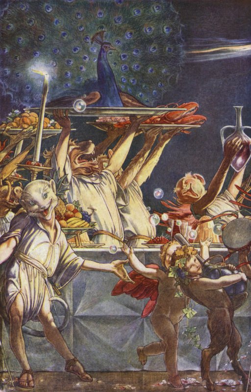 William Shakespeare: The Tempest, III. felvonás, 3. jelenet (színes litó) alkotó: Paul Vincent Woodroffe
